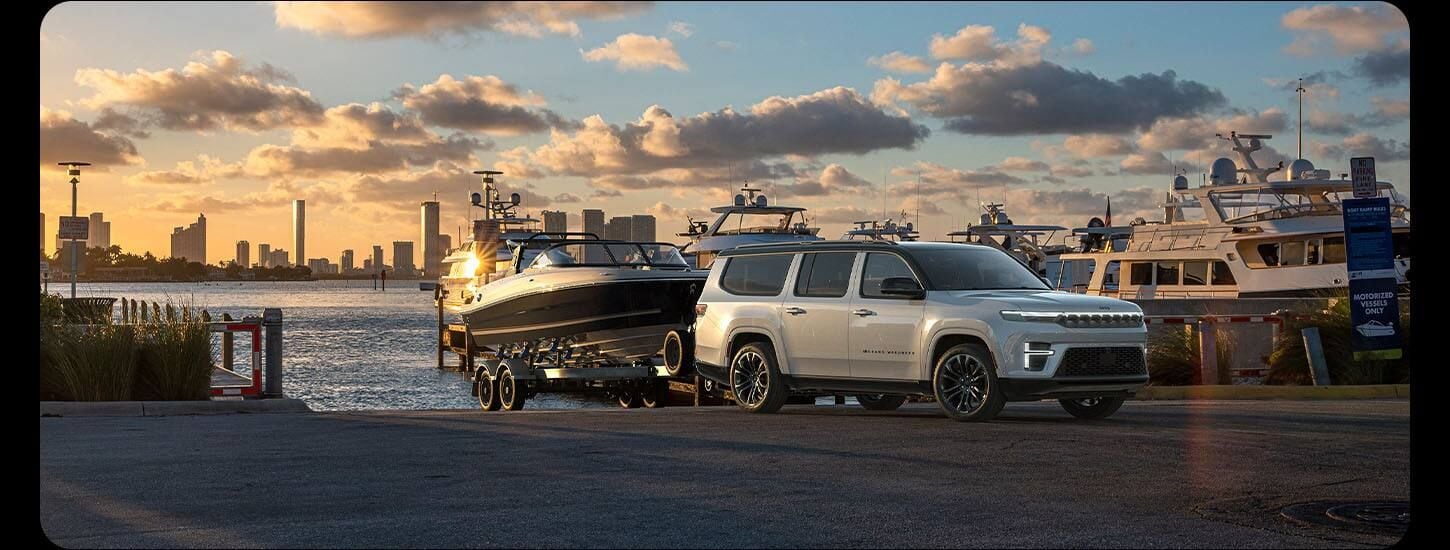 Jeep towing trailer and towing equipment