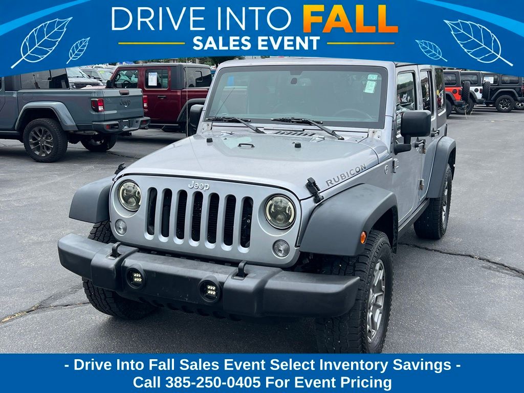 Used 2015 Jeep Wrangler Unlimited Rubicon with VIN 1C4BJWFG2FL593252 for sale in Provo, UT