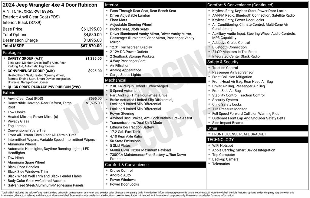 2024 Jeep Wrangler 4xe Rubicon 4XE's photo