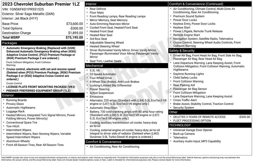 Used 2023 Chevrolet Suburban Premier SUV