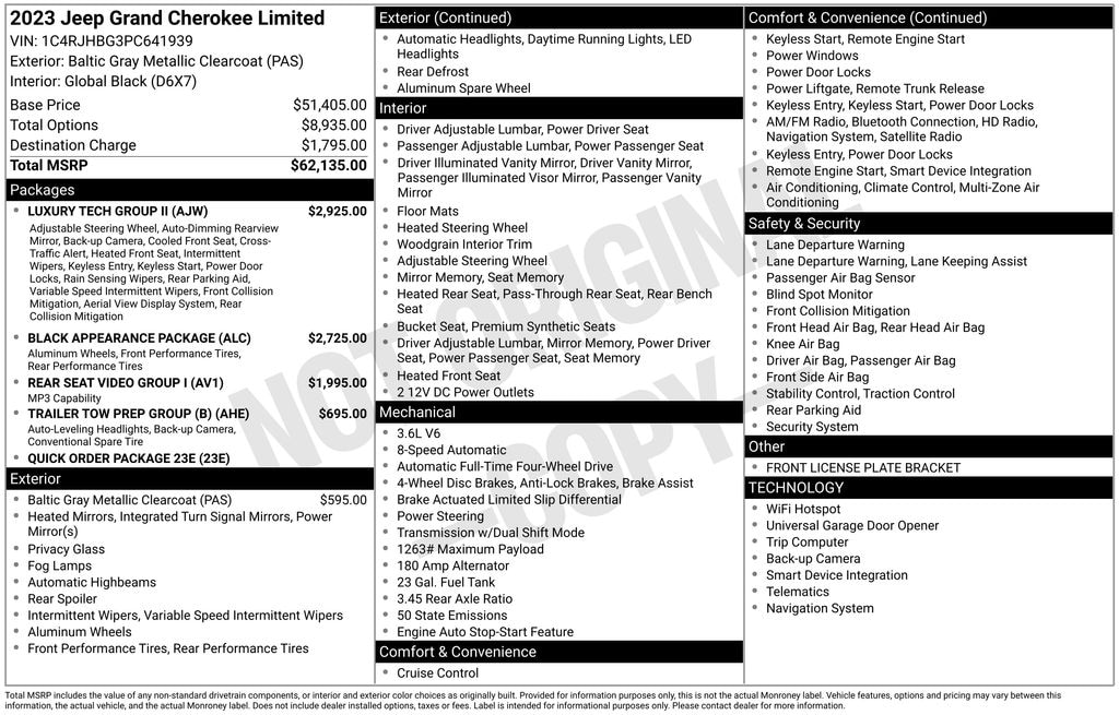 Used 2023 Jeep Grand Cherokee Limited SUV