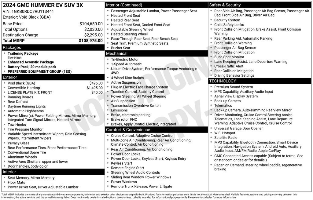 Used 2024 GMC HUMMER EV SUV 3X SUV