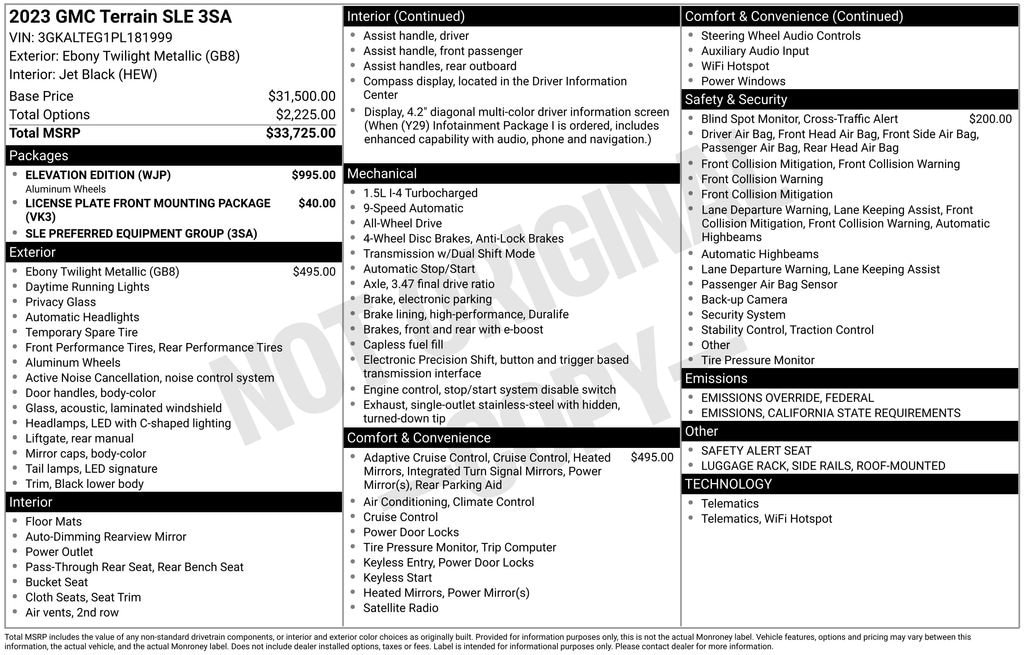 Certified 2023 GMC Terrain SLE SUV