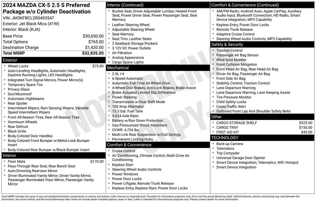 2024 Mazda CX-5 S Preferred package Auto AWD's photo