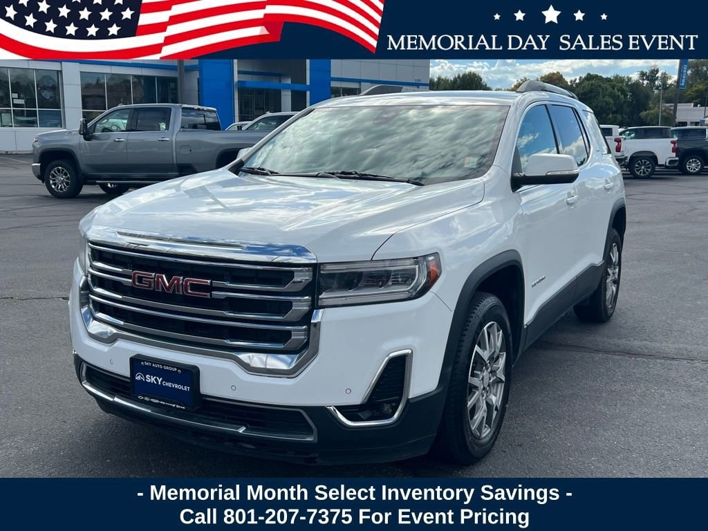 Used 2021 GMC Acadia SLT with VIN 1GKKNULS0MZ208707 for sale in Provo, UT