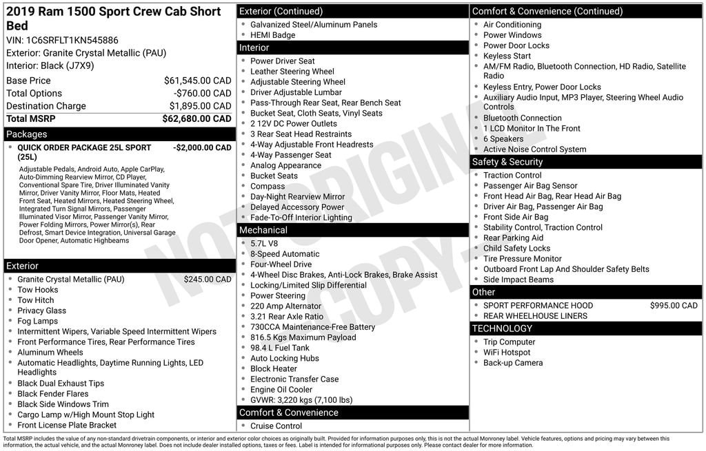 Used 2019 Ram 1500 Rebel