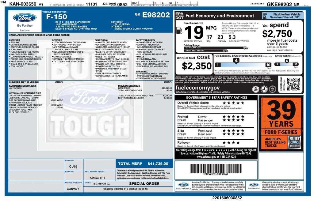 2016 Ford F-150 XLT 4WD photo