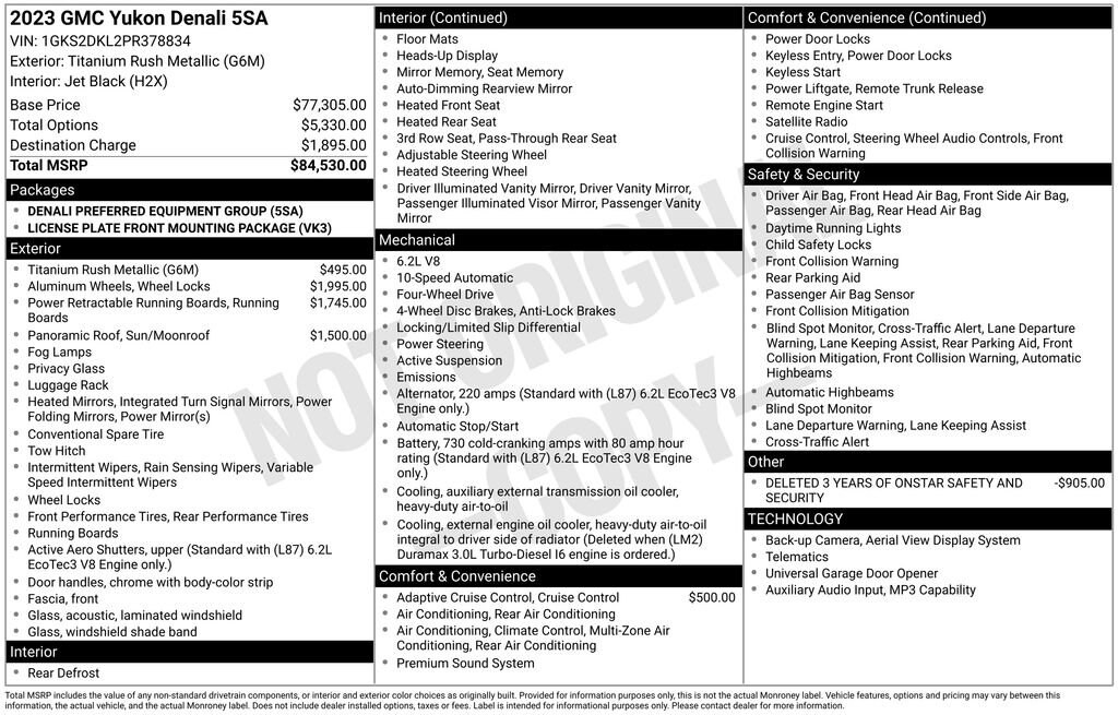 Used 2023 GMC Yukon Denali SUV