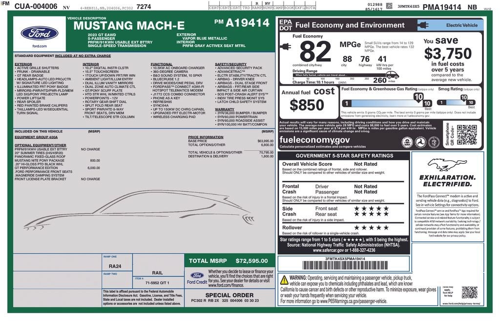 2023 Ford Mustang Mach-E