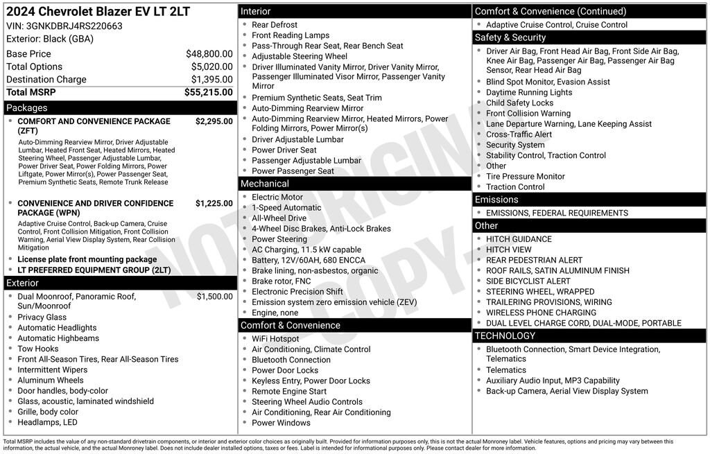 Used 2024 Chevrolet Blazer EV LT SUV