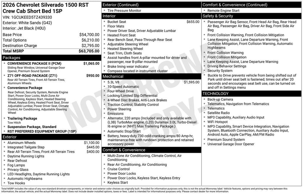 2026 Chevrolet Silverado 1500 RST - Photo 3