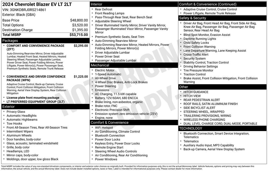 Used 2024 Chevrolet Blazer EV LT SUV