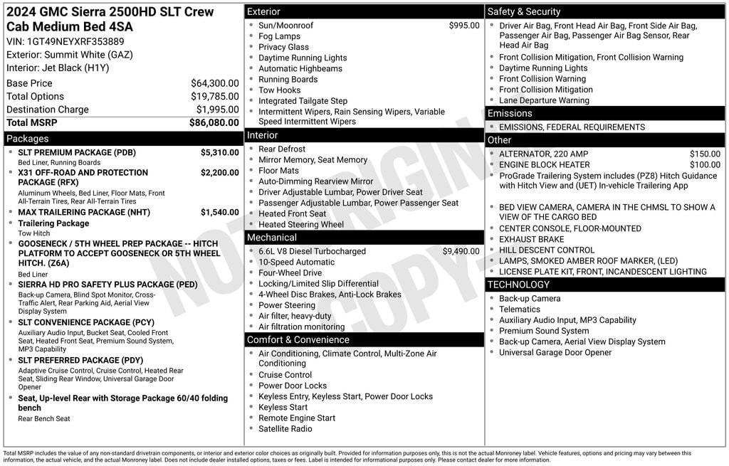Used 2024 GMC Sierra 2500 HD SLT Truck