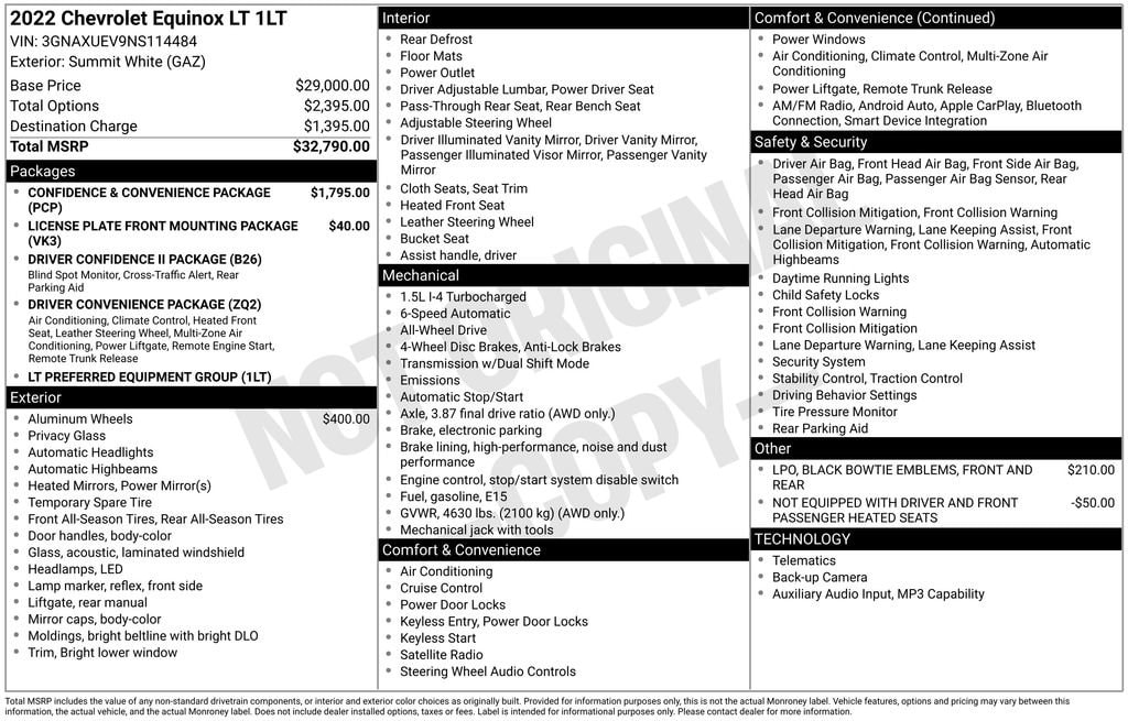 Used 2022 Chevrolet Equinox LT SUV