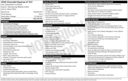 2026 Chevrolet Equinox LT SUV