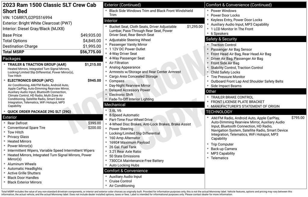 Used 2023 Ram 1500 Classic SLT