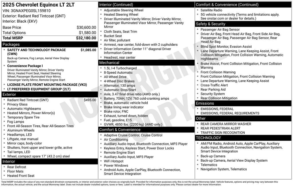 Certified 2025 Chevrolet Equinox LT SUV