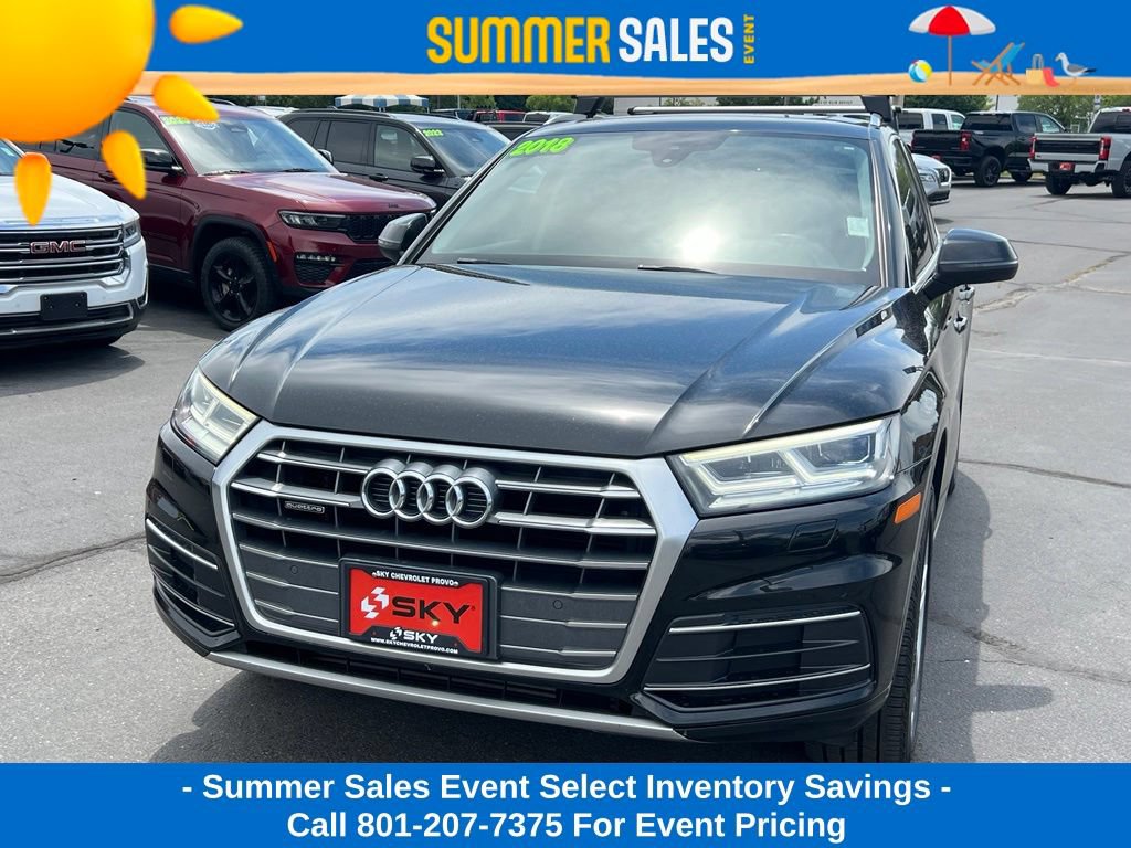 Used 2018 Audi Q5 Premium Plus with VIN WA1BNAFY7J2059785 for sale in Provo, UT