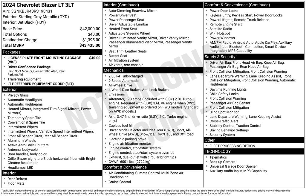 Used 2024 Chevrolet Blazer 3LT SUV