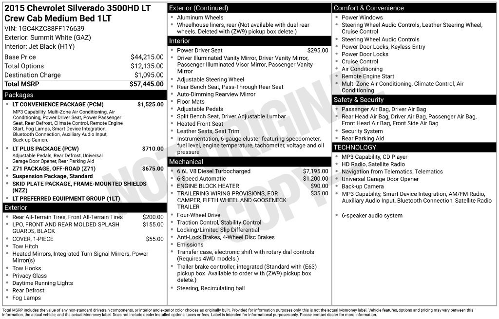 2015 Chevrolet Silverado 3500 HD