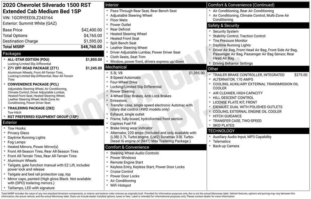 2020 Chevrolet Silverado 1500 RST 4X4 Double Cab Std Box's photo