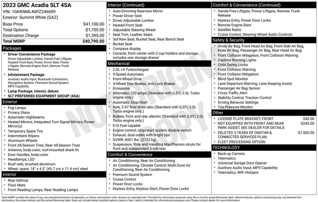 2023 GMC Acadia SLT FWD's photo