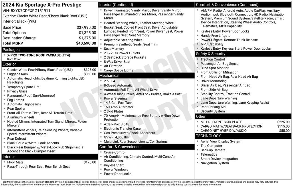 2024 Kia Sportage 2.5 X-Pro Prestige AT AWD's photo