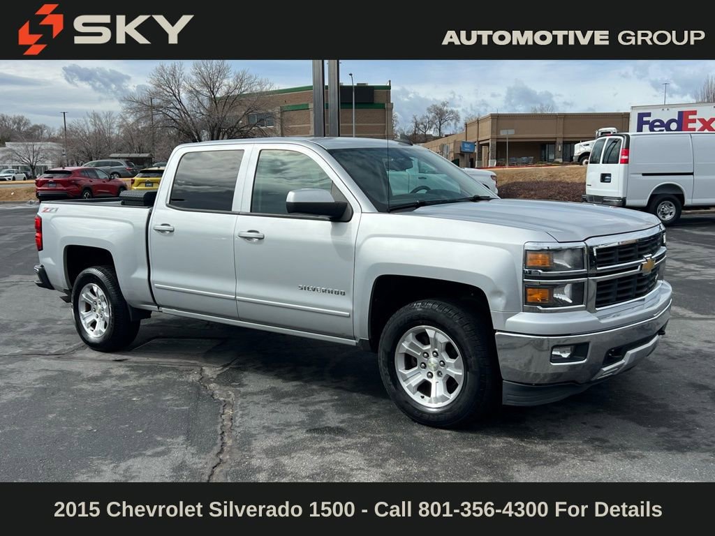 Used 2015 Chevrolet Silverado 1500 LT with VIN 3GCUKREC8FG499489 for sale in Provo, UT