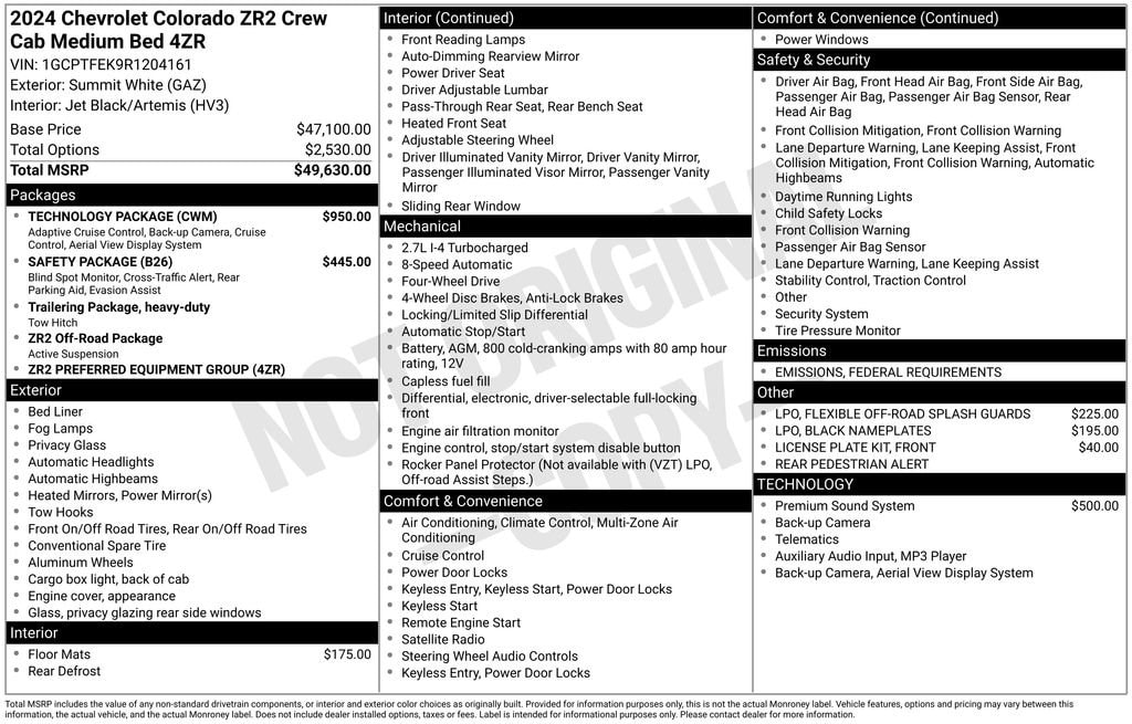 Certified 2024 Chevrolet Colorado ZR2 Truck