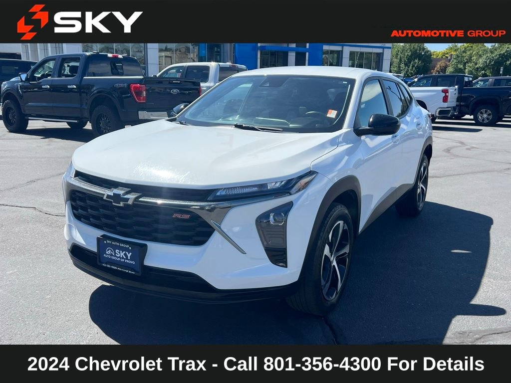 Used 2024 Chevrolet Trax RS with VIN KL77LGE23RC233405 for sale in Provo, UT