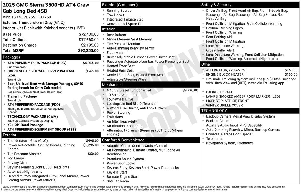 2025 GMC Sierra 4WD Crew Cab Standard Box AT4's photo