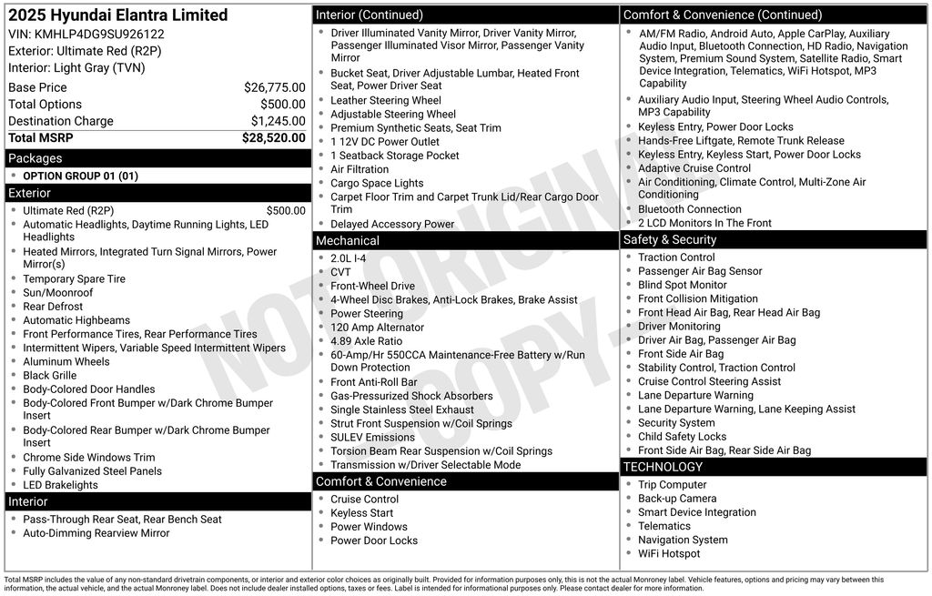2025 Hyundai Elantra 2.0 Limited IVT's photo