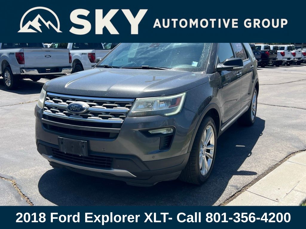Used 2018 Ford Explorer XLT with VIN 1FM5K8D80JGA55597 for sale in Provo, UT