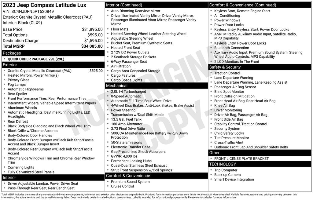 Used 2023 Jeep Compass Latitude Lux SUV