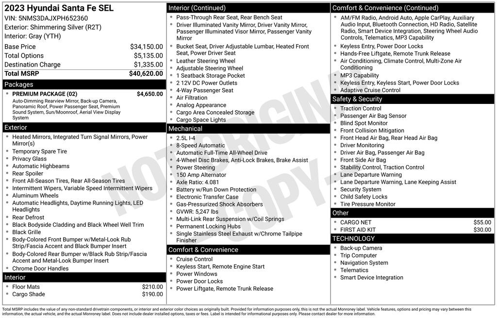 Used 2023 Hyundai Santa Fe SEL SUV