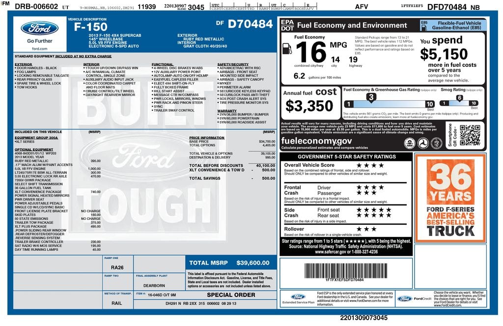 Used 2013 Ford F-150 Truck SuperCab Styleside