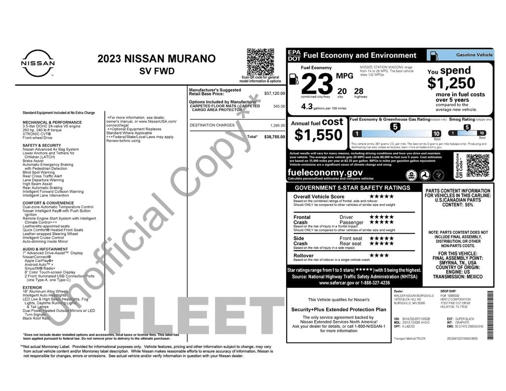 Used 2023 Nissan Murano SV SUV