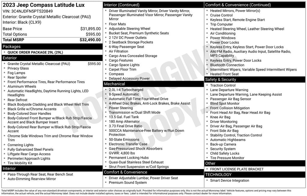 Used 2023 Jeep Compass Latitude Lux SUV