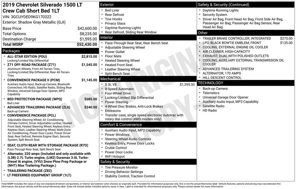 Used 2019 Chevrolet Silverado 1500 LT Truck Crew Cab