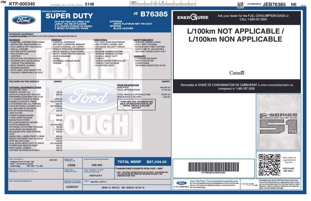 Used 2018 Ford F-350 Truck Crew Cab