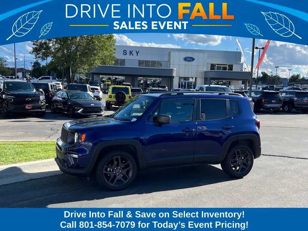 Used 2021 Jeep Renegade 80TH Edition with VIN ZACNJDB17MPM64190 for sale in Provo, UT