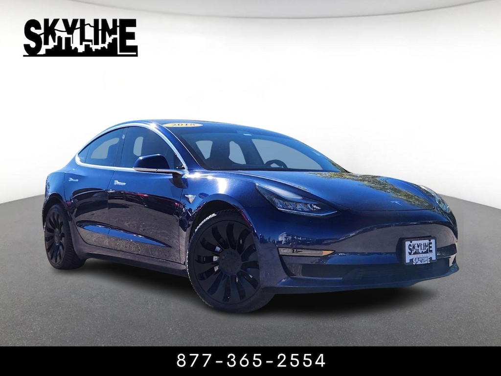Used 2018 Tesla Model 3 Long Range Battery AWD 4dr Car