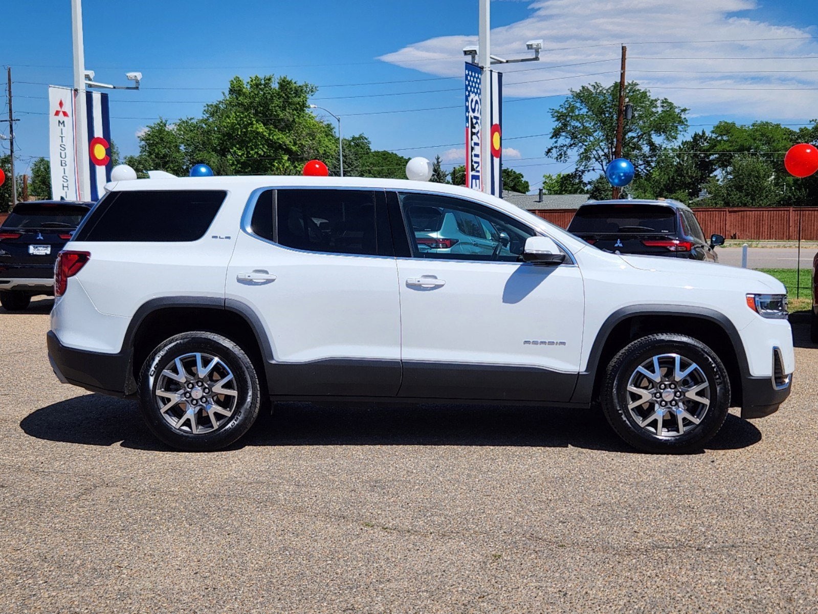 Used 2023 GMC Acadia SLE with VIN 1GKKNRL49PZ106678 for sale in Thornton, CO