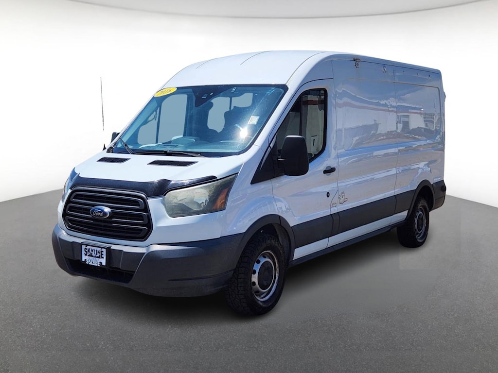 Used 2016 Ford Transit Cargo Van T-250 148" Med Rf 9000 GVWR Sliding RH Dr Full-size Cargo Van