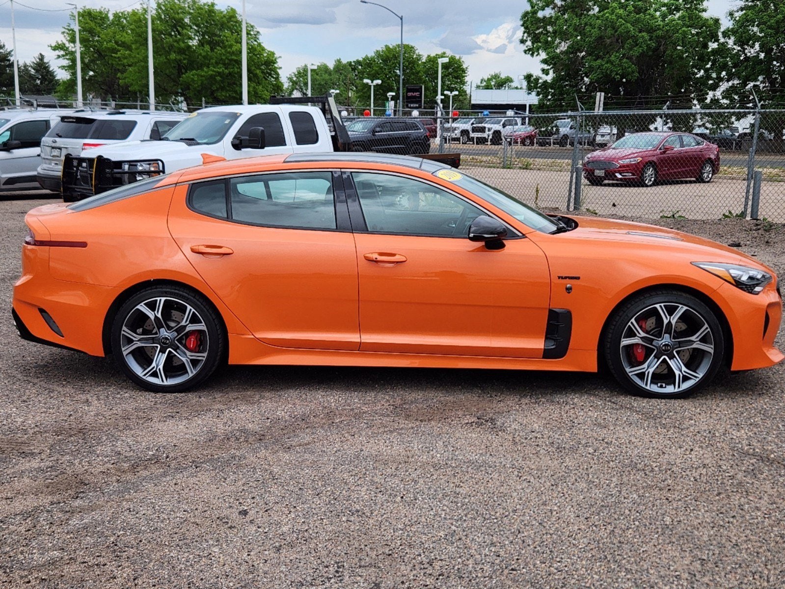 Used 2019 Kia Stinger GTS with VIN KNAE35LC6K6070566 for sale in Denver, CO