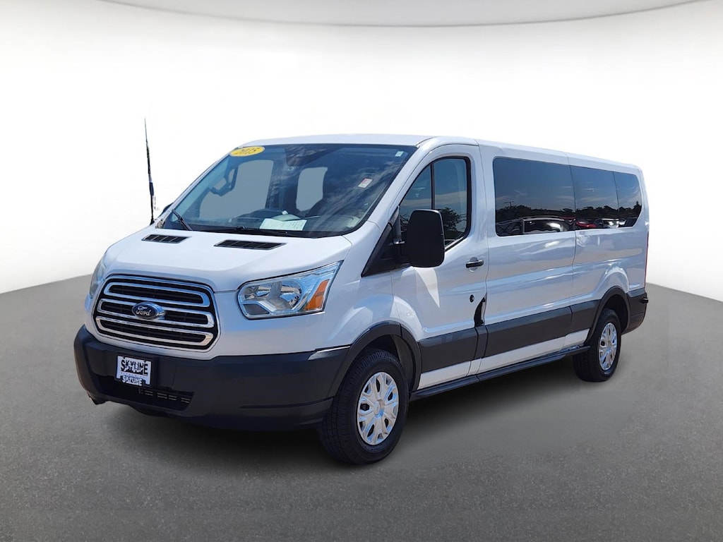 Used 2015 Ford Transit Wagon T-350 148" Low Roof XLT Swing-Out RH Dr Full-size Passenger Van