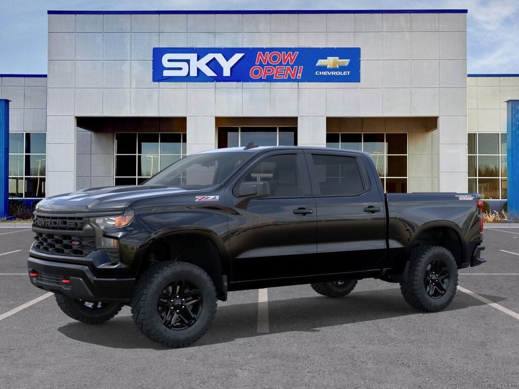 New 2025 Chevrolet Silverado 1500 Custom Trail Boss Truck Crew Cab