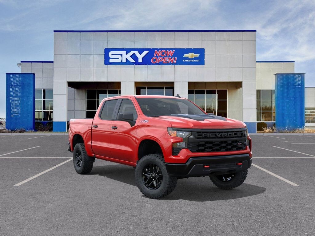 New 2025 Chevrolet Silverado 1500 Custom Trail Boss Truck Crew Cab