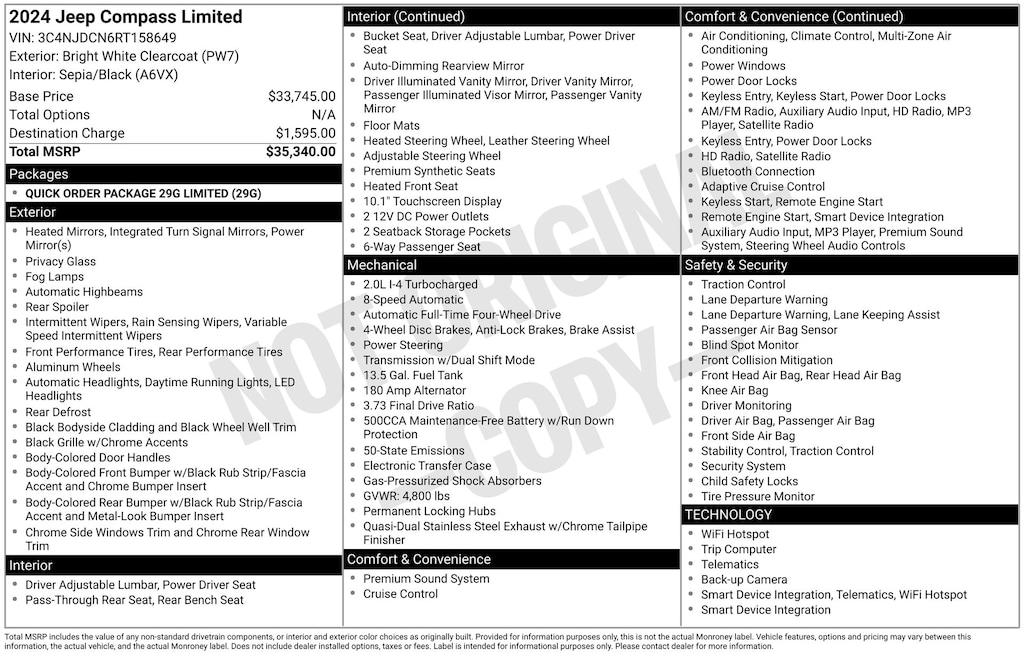 Used 2024 Jeep Compass Limited SUV
