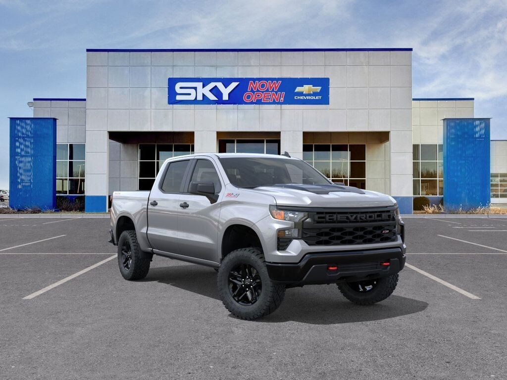 New 2025 Chevrolet Silverado 1500 Custom Trail Boss Truck Crew Cab